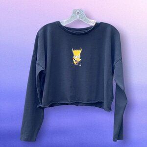 Bart Simpson El Diablo The Simpsons The Devil long sleeve crop top L Large